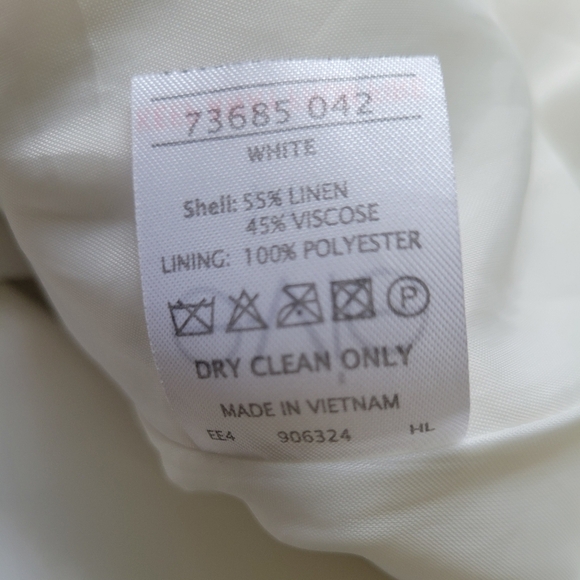 Life Love Fashion White Linen Dress Country Western Spring Summer Sizing Unknown - Picture 5 of 5